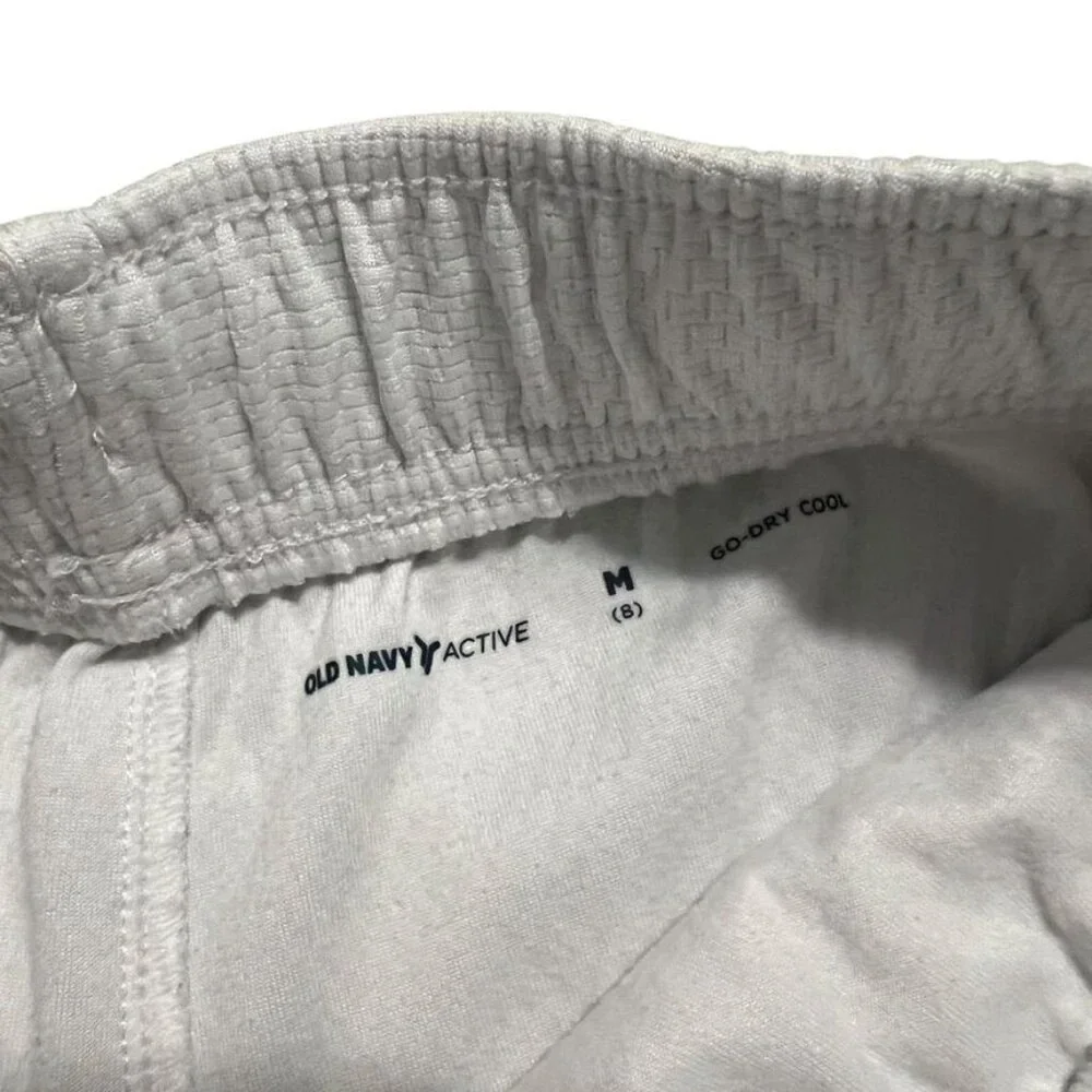 Old Navy M (8) White Football Athletic Shorts